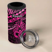 Matariki New Zealand 4 in 1 Can Cooler Tumbler Maori New Year Tiki Pink Version