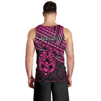 Personalised Matariki New Zealand Men Tank Top Maori New Year Tiki Pink Version LT14