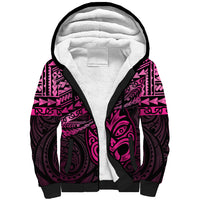 Personalised Matariki New Zealand Sherpa Hoodie Maori New Year Tiki Pink Version LT14 Unisex Pink - Polynesian Pride