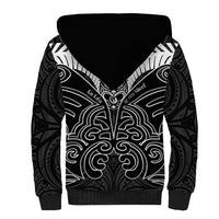 Kia Kaha Te Reo Maori Sherpa Hoodie Aotearoa Hei Tiki With Hongi