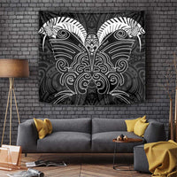 Kia Kaha Te Reo Maori Tapestry Aotearoa Hei Tiki With Hongi