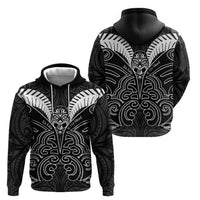 Kia Kaha Te Reo Maori Zip Hoodie Aotearoa Hei Tiki With Hongi