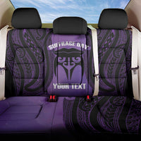 Personalised New Zealand Suffrage Day Back Car Seat Cover Maori Tattoo Galaxy Vibe - Polynesian Pride