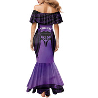 Personalised New Zealand Suffrage Day Family Matching Mermaid Dress and Hawaiian Shirt Maori Tattoo Galaxy Vibe LT14 - Polynesian Pride