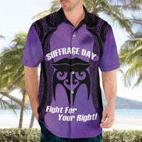 Personalised New Zealand Suffrage Day Hawaiian Shirt Maori Tattoo Galaxy Vibe LT14 - Polynesian Pride