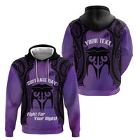 Personalised New Zealand Suffrage Day Hoodie Maori Tattoo Galaxy Vibe - Polynesian Pride