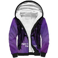 Personalised New Zealand Suffrage Day Sherpa Hoodie Maori Tattoo Galaxy Vibe - Polynesian Pride