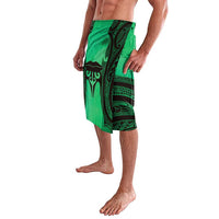 Personalised Moko Kauae New Zealand Lavalava Maori Chin Tattoo Green - Polynesian Pride