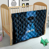 Personalised Moko Kauae New Zealand Quilt Maori Chin Tattoo Blue LT14 - Polynesian Pride
