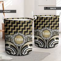 Aotearoa Waikato Tainui Laundry Basket Maori Iwi Poutama Puhoro Tattoo LT14 - Polynesian Pride