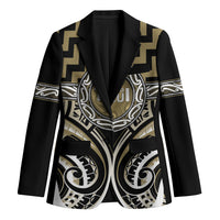 Aotearoa Waikato Tainui Personalised Blazer Maori Iwi Poutama Puhoro Tattoo LT14 Unisex Old Yellow - Polynesian Pride