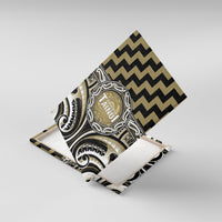 Aotearoa Waikato Tainui Canvas Wall Art Maori Iwi Poutama Puhoro Tattoo LT14 With Frame Old Yellow - Polynesian Pride