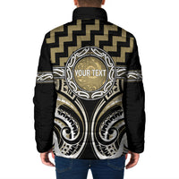 Aotearoa Waikato Tainui Personalised Padded Jacket Maori Iwi Poutama Puhoro Tattoo LT14 - Polynesian Pride