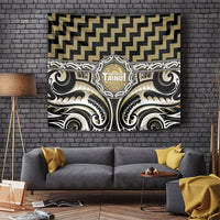 Aotearoa Waikato Tainui Tapestry Maori Iwi Poutama Puhoro Tattoo LT14 Old Yellow - Polynesian Pride