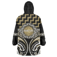 Aotearoa Waikato Tainui Personalised Wearable Blanket Hoodie Maori Iwi Poutama Puhoro Tattoo LT14 - Polynesian Pride