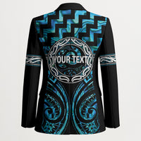 Aotearoa Ngati Kahungunu Personalised Blazer Maori Iwi Poutama Puhoro Tattoo LT14 - Polynesian Pride