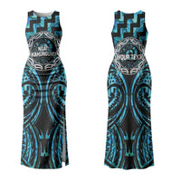 Aotearoa Ngati Kahungunu Personalised Couples Matching Tank Maxi Dress and Hawaiian Shirt Maori Iwi Poutama Puhoro Tattoo LT14 - Polynesian Pride