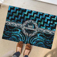 Aotearoa Ngati Kahungunu Rubber Doormat Maori Iwi Poutama Puhoro Tattoo LT14 - Polynesian Pride