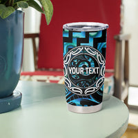 Aotearoa Ngati Kahungunu Personalised Tumbler Cup Maori Iwi Poutama Puhoro Tattoo LT14 - Polynesian Pride
