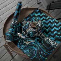 Aotearoa Ngati Kahungunu Wrapping Paper Maori Iwi Poutama Puhoro Tattoo LT14 - Polynesian Pride