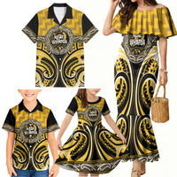 Aotearoa Ngati Whatua Personalised Family Matching Mermaid Dress and Hawaiian Shirt Maori Iwi Poutama Puhoro Tattoo LT14 - Polynesian Pride