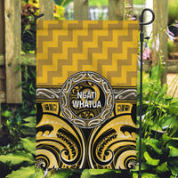 Aotearoa Ngati Whatua Garden Flag Maori Iwi Poutama Puhoro Tattoo LT14 Garden Flag Yellow - Polynesian Pride