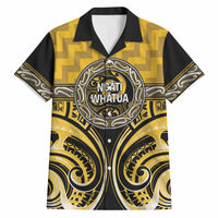 Aotearoa Ngati Whatua Personalised Hawaiian Shirt Maori Iwi Poutama Puhoro Tattoo LT14 Yellow - Polynesian Pride