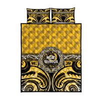 Aotearoa Ngati Whatua Quilt Bed Set Maori Iwi Poutama Puhoro Tattoo LT14 - Polynesian Pride