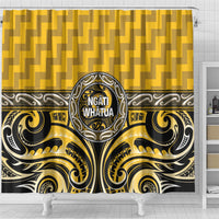 Aotearoa Ngati Whatua Shower Curtain Maori Iwi Poutama Puhoro Tattoo LT14 - Polynesian Pride