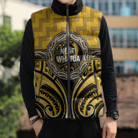 Aotearoa Ngati Whatua Personalised Sleeveless Puffer Jacket Maori Iwi Poutama Puhoro Tattoo LT14 - Polynesian Pride