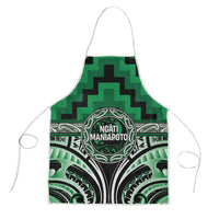 Aotearoa Ngati Maniapoto Apron Maori Iwi Poutama Puhoro Tattoo LT14 Green - Polynesian Pride