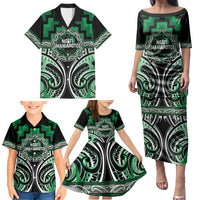 Aotearoa Ngati Maniapoto Personalised Family Matching Puletasi and Hawaiian Shirt Maori Iwi Poutama Puhoro Tattoo LT14 - Polynesian Pride