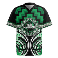 Aotearoa Ngati Maniapoto Personalised Rugby Jersey Maori Iwi Poutama Puhoro Tattoo LT14 Green - Polynesian Pride