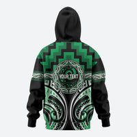 Aotearoa Ngati Maniapoto Personalised Zip Hoodie Maori Iwi Poutama Puhoro Tattoo LT14 - Polynesian Pride