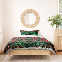 Aotearoa Ngai Tuhoe Bedding Set Maori Iwi Poutama Puhoro Tattoo LT14 - Polynesian Pride