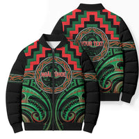 Aotearoa Ngai Tuhoe Personalised Bomber Puffer Jacket Maori Iwi Poutama Puhoro Tattoo LT14 - Polynesian Pride