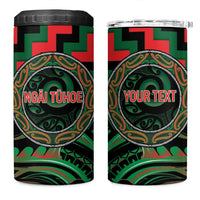 Aotearoa Ngai Tuhoe Personalised 4 in 1 Can Cooler Tumbler Maori Iwi Poutama Puhoro Tattoo LT14 One Size: 16 oz Green - Polynesian Pride