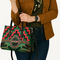 Aotearoa Ngai Tuhoe Leather Bag Maori Iwi Poutama Puhoro Tattoo LT14 - Polynesian Pride