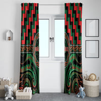 Aotearoa Ngai Tuhoe Window Curtain Maori Iwi Poutama Puhoro Tattoo LT14 - Polynesian Pride