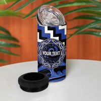 Aotearoa Ngati Tuwharetoa Personalised 4 in 1 Can Cooler Tumbler Maori Iwi Poutama Puhoro Tattoo LT14 - Polynesian Pride