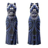 Aotearoa Ngati Tuwharetoa Personalised Couples Matching Tank Maxi Dress and Hawaiian Shirt Maori Iwi Poutama Puhoro Tattoo LT14 - Polynesian Pride