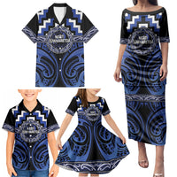 Aotearoa Ngati Tuwharetoa Personalised Family Matching Puletasi and Hawaiian Shirt Maori Iwi Poutama Puhoro Tattoo LT14 - Polynesian Pride