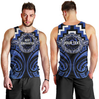 Aotearoa Ngati Tuwharetoa Personalised Men Tank Top Maori Iwi Poutama Puhoro Tattoo LT14 - Polynesian Pride