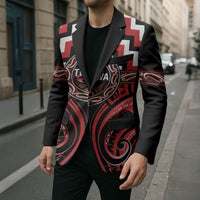 Aotearoa Te Arawa Personalised Blazer Maori Iwi Poutama Puhoro Tattoo LT14 - Polynesian Pride