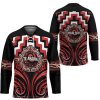 Aotearoa Te Arawa Personalised Hockey Jersey Maori Iwi Poutama Puhoro Tattoo LT14 - Polynesian Pride