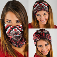 Aotearoa Te Arawa Neck Gaiter Maori Iwi Poutama Puhoro Tattoo LT14 - Polynesian Pride