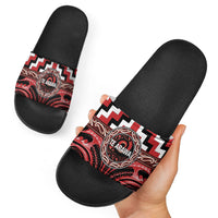 Aotearoa Te Arawa Slide Sandals Maori Iwi Poutama Puhoro Tattoo LT14 - Polynesian Pride