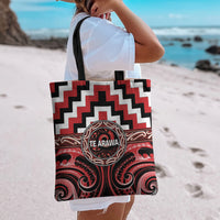 Aotearoa Te Arawa Tote Bag Maori Iwi Poutama Puhoro Tattoo LT14 - Polynesian Pride