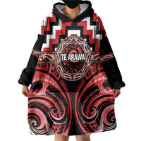 Aotearoa Te Arawa Personalised Wearable Blanket Hoodie Maori Iwi Poutama Puhoro Tattoo LT14 - Polynesian Pride