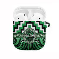 Aotearoa Ngai Tahu AirPods Case Maori Iwi Poutama Puhoro Tattoo LT14 Green - Polynesian Pride